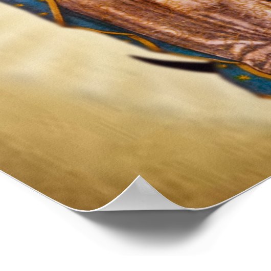 Onze Vrouwe van Guadalupe Devotional Afbeelding. Poster (Hoek)