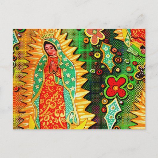Onze Vrouwe van Guadalupe Mexico Briefkaart (Voorkant)