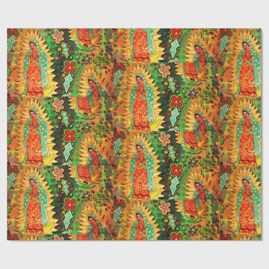 Onze Vrouwe van Guadalupe Mexico Cadeaupapier (Vlak)