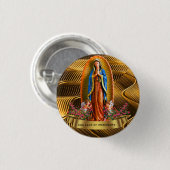 Onze Vrouwe van Guadalupe Mexico Ronde Button 3,2 Cm (Voorkant /achterkant)