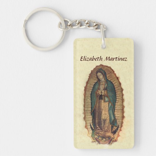 Onze Vrouwe van Guadalupe Saint van Amerika Sleutelhanger (Voorkant)