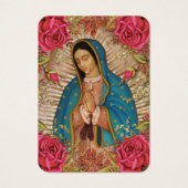 Onze Vrouwe van Guadalupe Spaanse begrafenis Heili Visitekaartje (Voorkant)