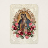 Onze Vrouwe van Guadalupe Spaanse begrafenis Heili Visitekaartje (Voorkant)