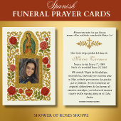 Onze Vrouwe van Guadalupe Spaanse begrafenis Heili Visitekaartje