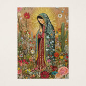Onze Vrouwe van Guadalupe Spaanse begrafenis Heili Visitekaartje (Voorkant)