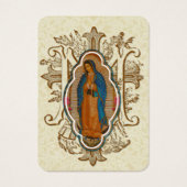 Onze Vrouwe van Guadalupe Spaanse begrafenis Heili Visitekaartje (Voorkant)