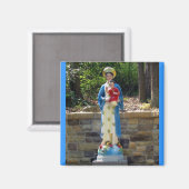 Onze Vrouwe van La Vang Square Magnet (Voorkant / Achterkant)