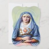 Onze Vrouwe van Smarten met Gebed Kaart (Voorkant)