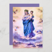 Onze Vrouwe van Snelle Opvolging met Gebed Feestdagenkaart (Voorkant / Achterkant)