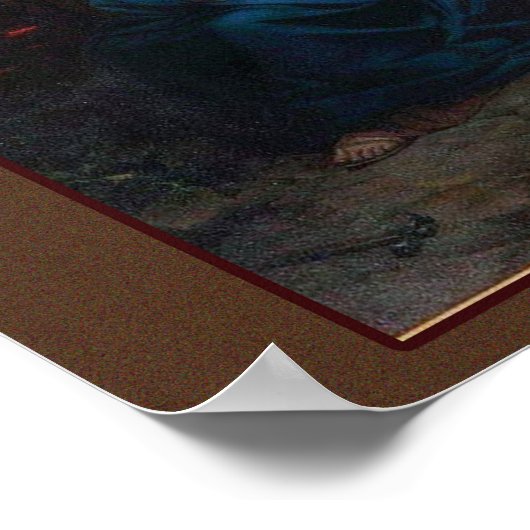 Onze Vrouwe van Sorrows Devotional Afbeelding. Poster (Hoek)