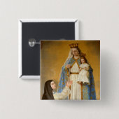 Onze Vrouwe van Succes Mary Large 3-inch Button (Voorkant /achterkant)