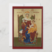 Onze Vrouwe Walsingham-gebedskaart Feestdagenkaart (Voorkant)