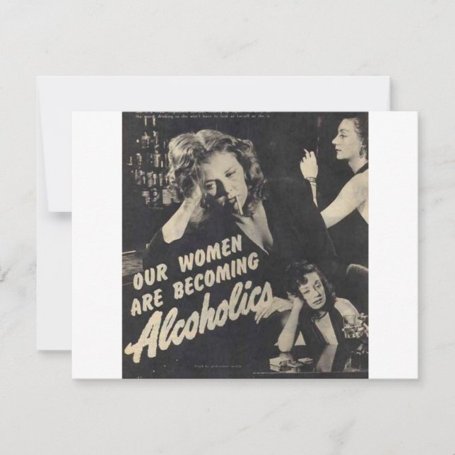 Onze vrouwen worden alcoholisten! (Voorkant)