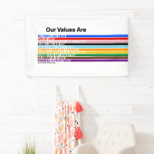 Onze waarden zijn banners (Insitu)