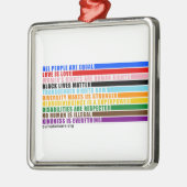 Onze waarden zijn metalen ornament (Links)