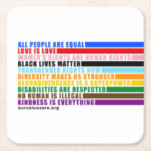 Onze waarden zijn Onderzetter