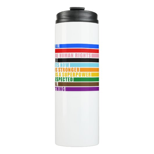 Onze waarden zijn thermische tuimelaars thermosbeker (Voorkant)