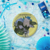 ONZE WEDDDAG (bloemen) Papieren Borden Papieren Bordje (Feest)