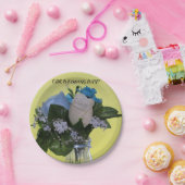 ONZE WEDDDAG (bloemen) Papieren Borden Papieren Bordje (Feest)