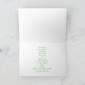 Onze Wedding, Green & Gold Blends Uitnodigingen Ka (Binnen)