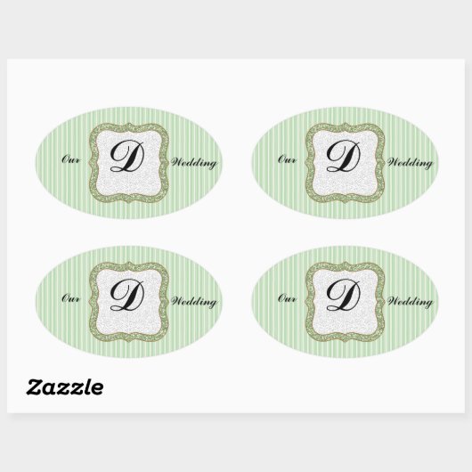 ONZE WEDDING MONOGRAMMED ENVELOPE SEAL STICKERS (Vel)