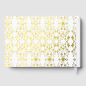 Onze Wedding Registry Bloemrijke Wijnstok Gouden F Gastenboek (Achterkant)