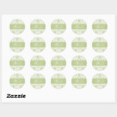 Onze Wedding Sage Damask Sticker (Vel)