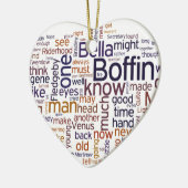 Onze wederzijdse vriend keramisch ornament (Links)