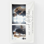 Onze weg begint hier 2 Welkomstwedstrijd voor foto Spandoek (Verticaal)