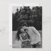 Onze weg begint hier Foto-aankondiging voor deelna Kaart (Voorkant)