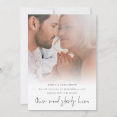 Onze weg begint hier Foto Verloving Aankondiging (Voorkant)