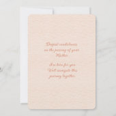 Onze welgemeende condoleances noteren Kaart Notitiekaartje (Achterkant)