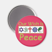 Onze wens is Peace Magnet (Voorkant / Achterkant)