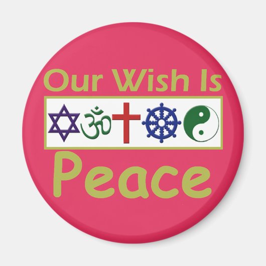 Onze wens is Peace Magnet (Voorkant)