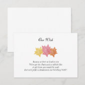 'Onze Wens' Uitnodiging voor de Huwelijksdag (Voorkant / Achterkant)