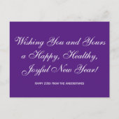 Onze wens voor u het Manuscript Digitale Gelukkig  Feestdagenkaart (Voorkant)