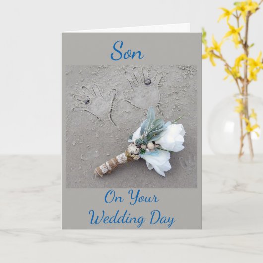 ONZE **WENSEN VOOR JULLIE BRUILOFT** ZOON KAART (Gele Bloem)