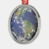 Onze wereld - Vrede op Aarde Metalen Ornament (Links)