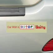 Onze Wish UNITY Bumpersticker (Op auto)