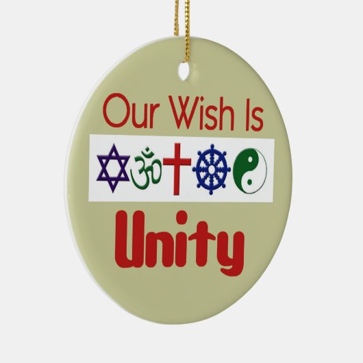 Onze Wish UNITY Ornament (Rechts)