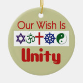 Onze Wish UNITY Ornament (Voorkant)