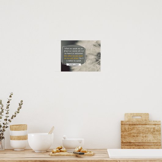 Onze woorden van Audre Lorde Poster (Keuken)