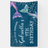 Onze Zeemeermin Glitter Verjaardag Spandoek (Verticaal)
