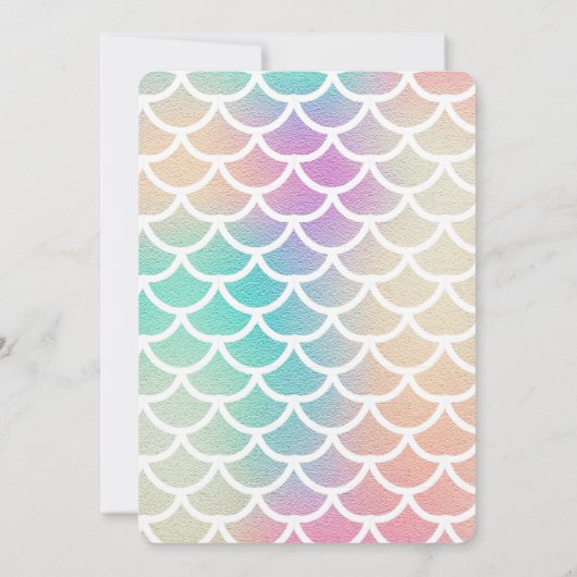 Onze zeemeermin is één roze 1ste verjaardag kaart (Achterkant)