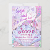 Onze Zeemeermin Verjaardag onder het Zee Party Kaart (Voorkant)