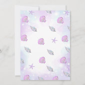 Onze Zeemeermin Verjaardag onder het Zee Party Kaart (Achterkant)