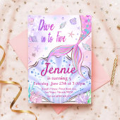 Onze Zeemeermin Verjaardag onder het Zee Party Kaart