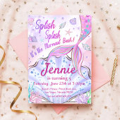 Onze Zeemeermin Verjaardag onder het Zee Party Kaart