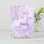 Onze Zeemeermin verjaardagsfeestje onder het Zee f Kaart (Staand voorkant)