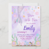 Onze Zeemeermin verjaardagsfeestje onder het Zee f Kaart (Voorkant)